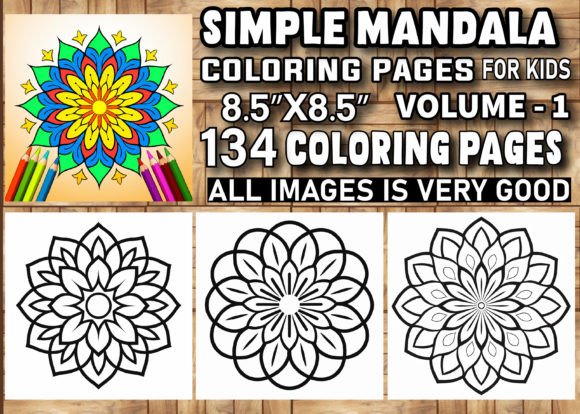 134 Simple Mandala Coloring Pages KDP: A Practical Interior Solution for High-Content Book Creators