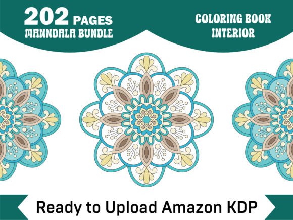 202 Pages Relaxing Mandala for KDP