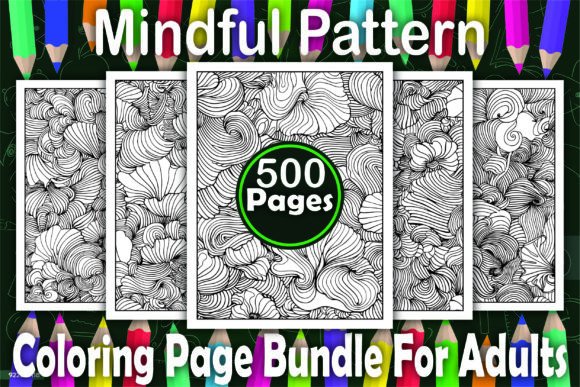 500 Mindful Pattern Coloring Pages - KDP