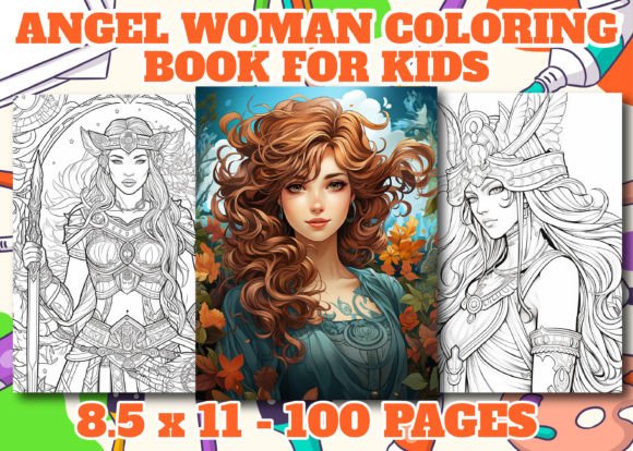 Angel Women Coloring Pages Adults