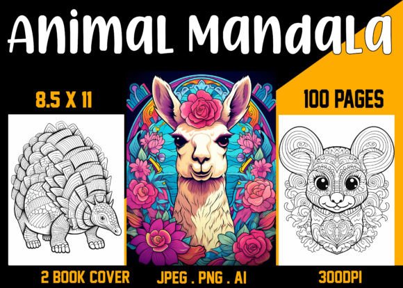 Animal Mandala Coloring Book 06: A Purpose-Built Interior for High-Content KDP Creators