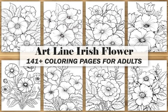 Art Line Irish Flower Coloring Book: A Practical Guide for KDP Publishers and Adult Coloring Enthusiasts