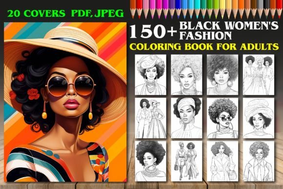 Black Women’s Fashion Coloring Pages