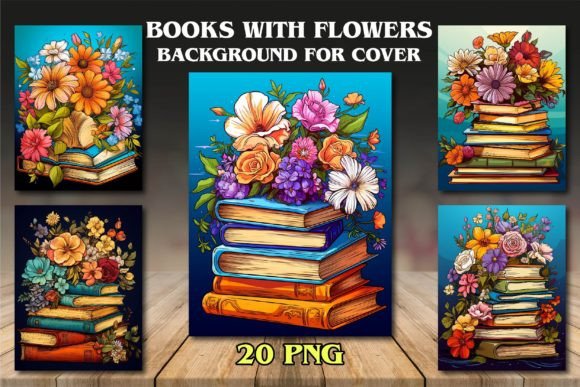 Books with Flowers Backgrounds: A Practical Resource for Creative Professionals