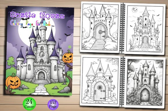 Castle House Coloring Pages