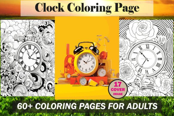 Clock Coloring Book for Adult - KDP