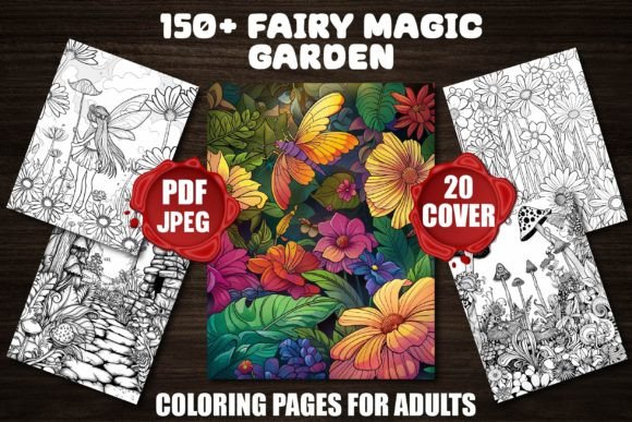 Fairy Magic Garden Coloring Pages: A Whimsical Escape for Mindful Creativity