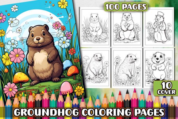 Groundhog Coloring Pages for Adults