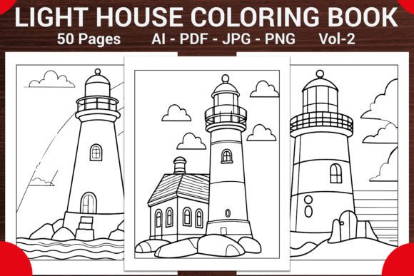 Lighthouse Coloring Book