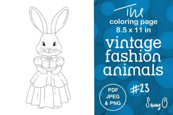 Rabbit Cute Bunny Easter Animal Coloring