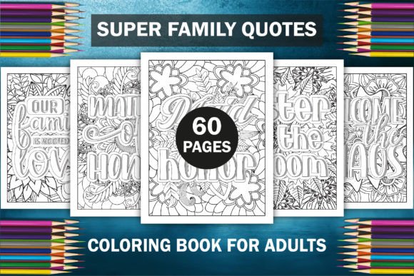 Super Family Coloring Book Bundle